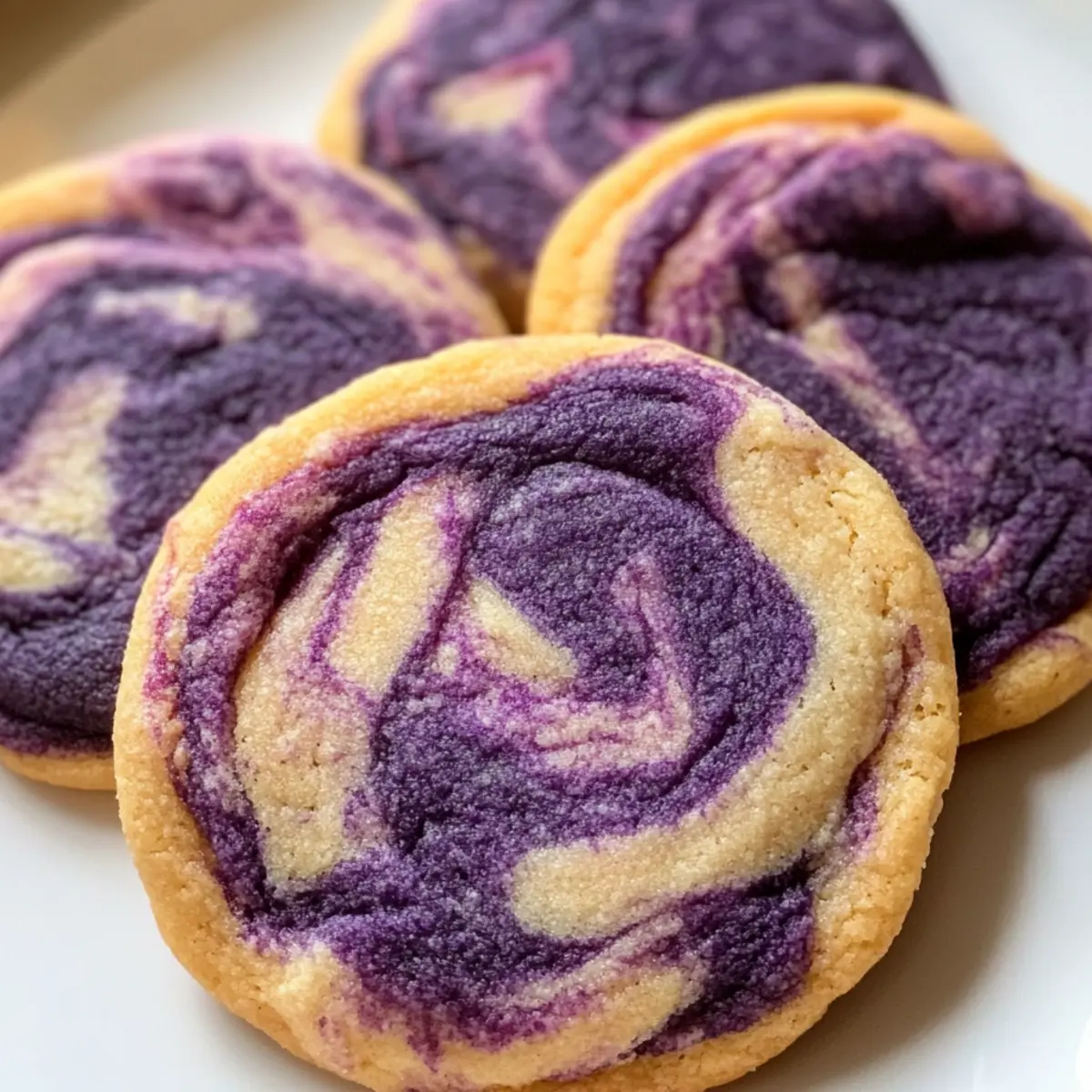 30-Minuten Ube Marmor Cookies für bunte Genussmomente