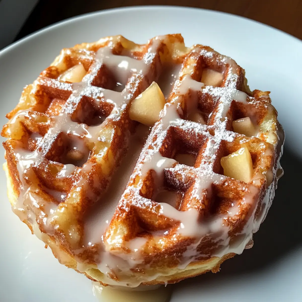 Apfelkringel Waffel Donuts für den perfekten Frühstücksgenuss