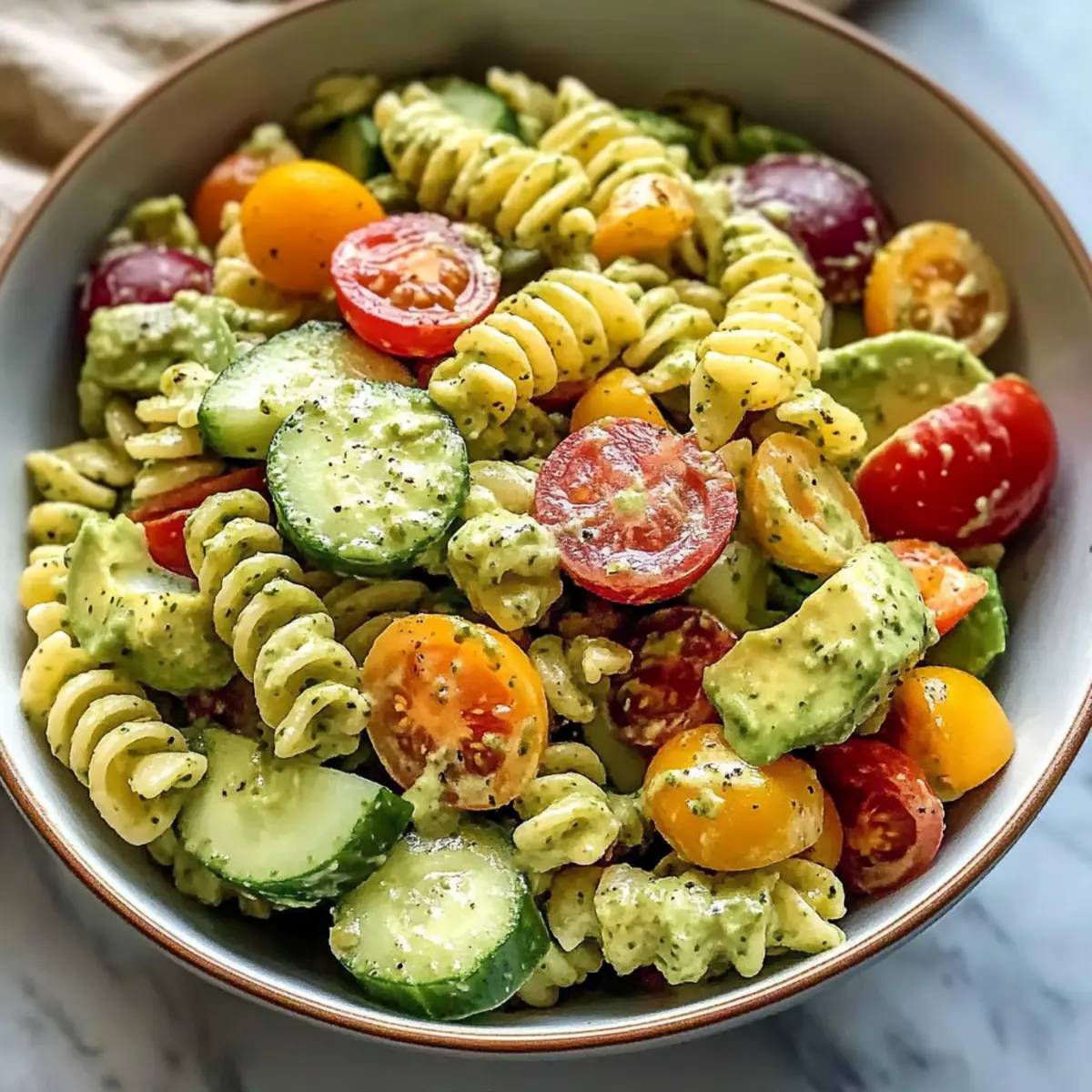Avocado-Pasta-Salat für den perfekten Sommertag