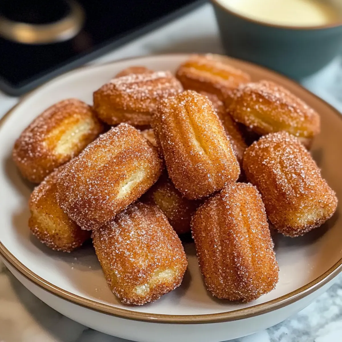 Gebratene Churro Bissen ganz einfach selbstgemacht
