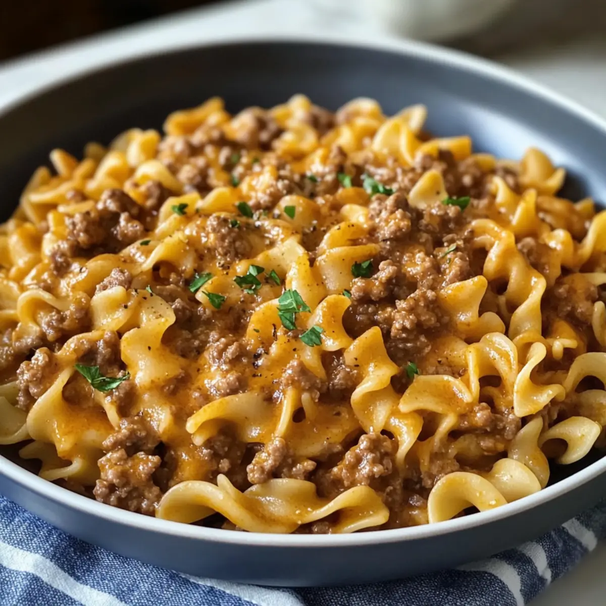 Rindfleisch und Nudeln: Das perfekte Komfortessen