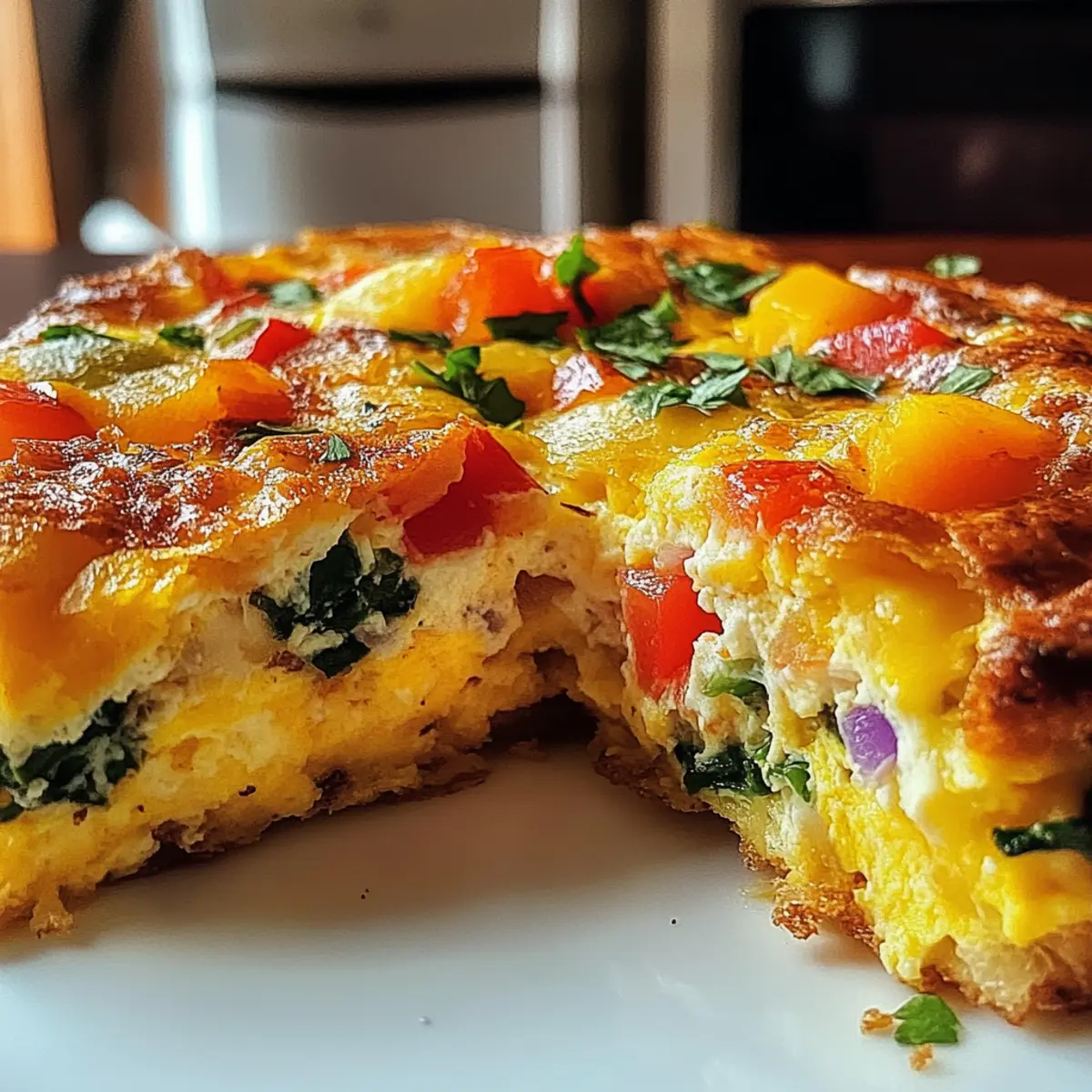 Käse Frühstücksbrötchen Frittata für jeden Morgen