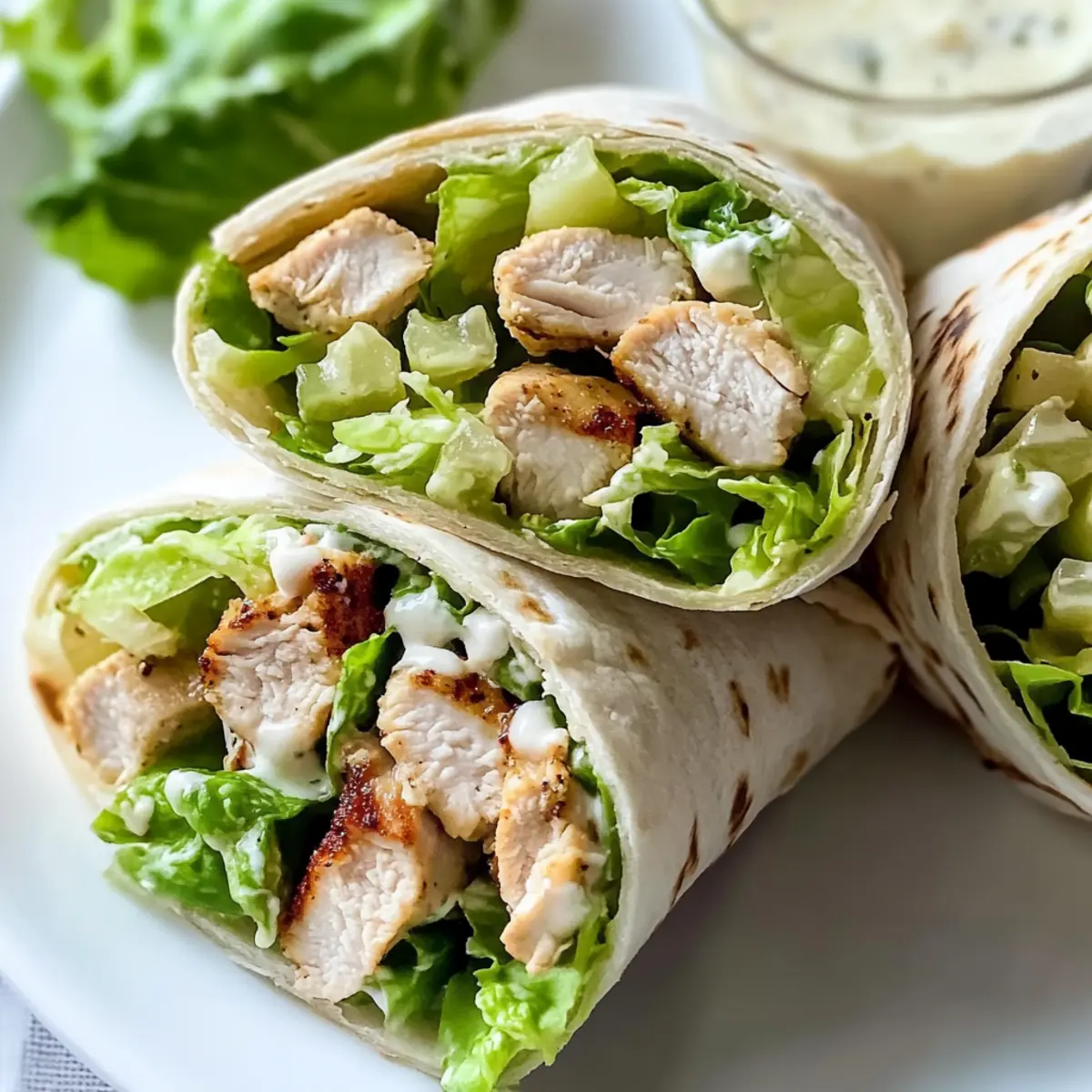 Hühnchen Caesar Wraps – Schnelle Idee für Mittagsessen