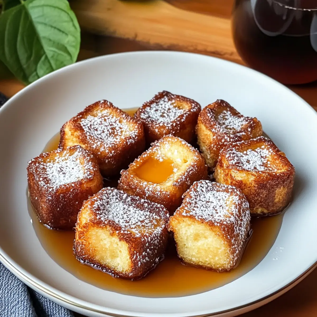 Zimtschnecken Französisch Toast Bissen für dein Frühstück