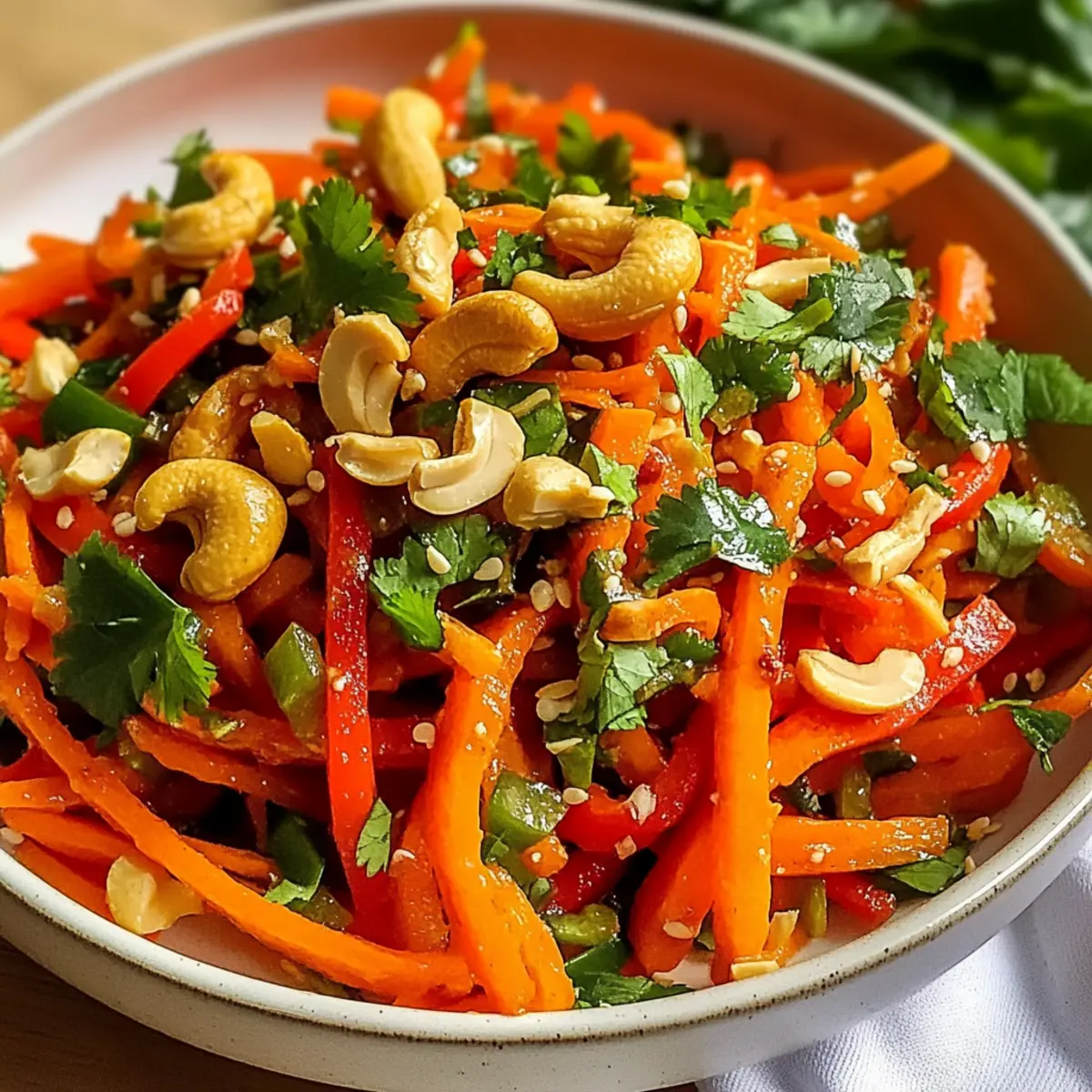 Crispy Asiatischer Karottensalat für Schnellköche