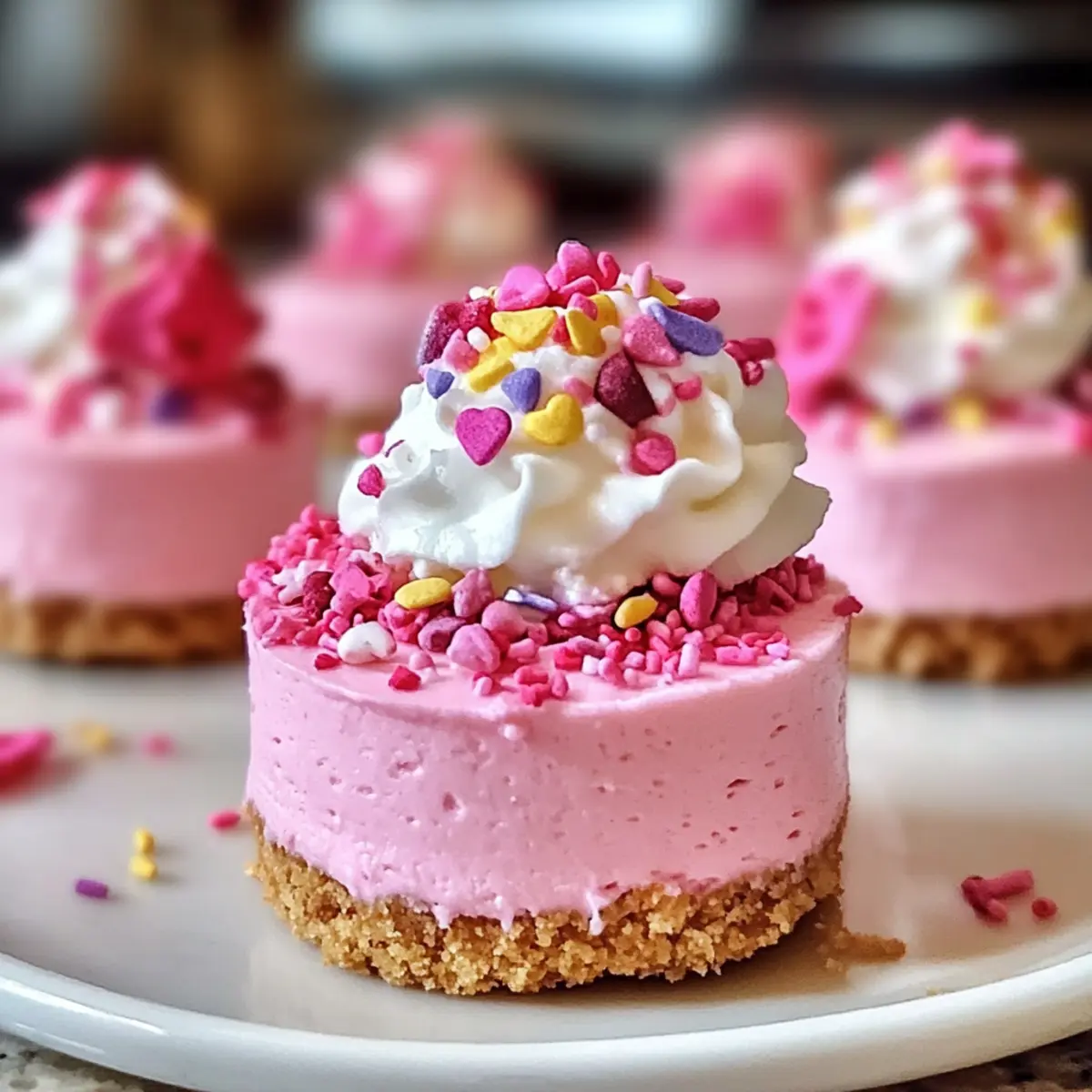 Himmlische Pink Velvet Cheesecake Bites ohne Backen