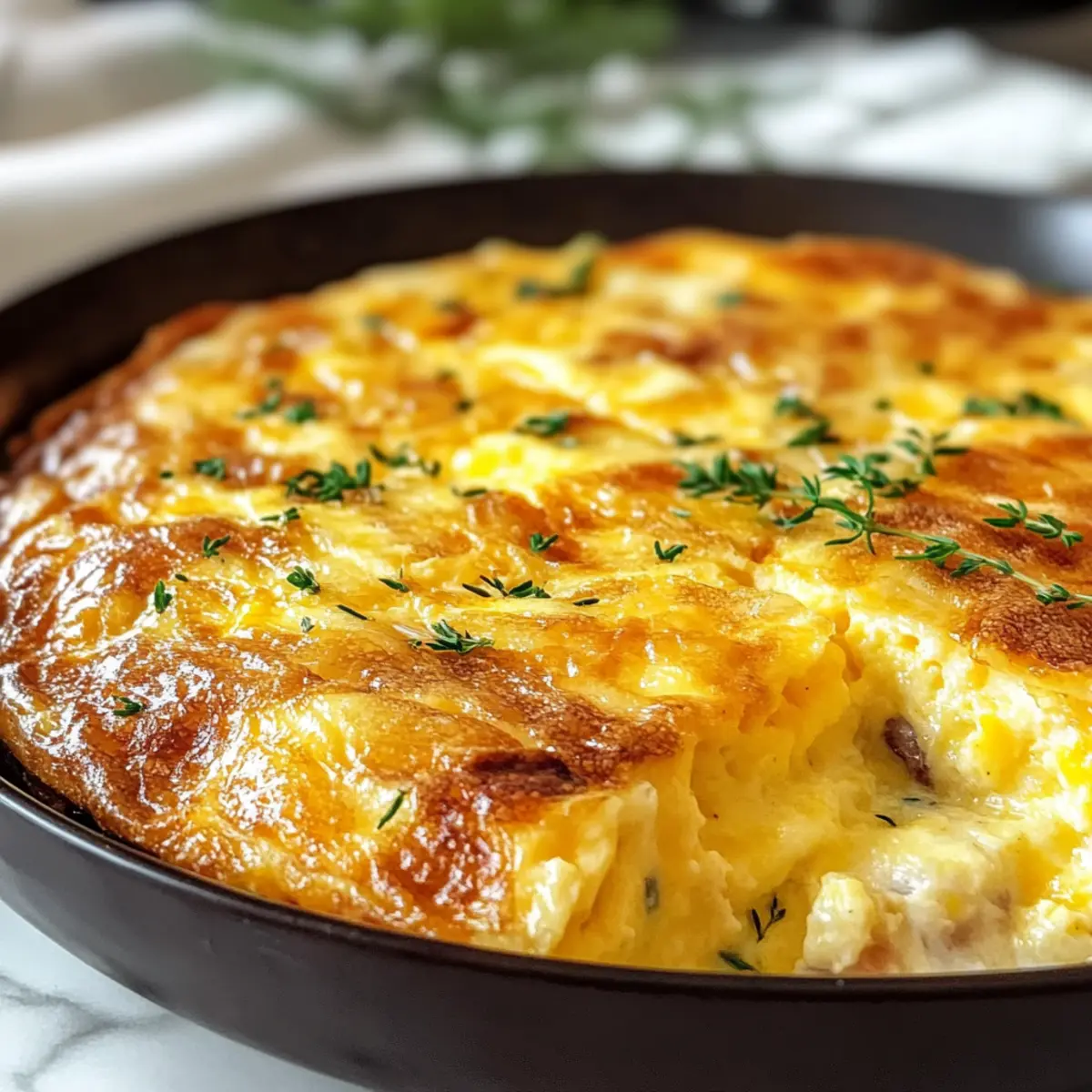 Vierkäse-Frittata für ein herzhaftes Frühstück