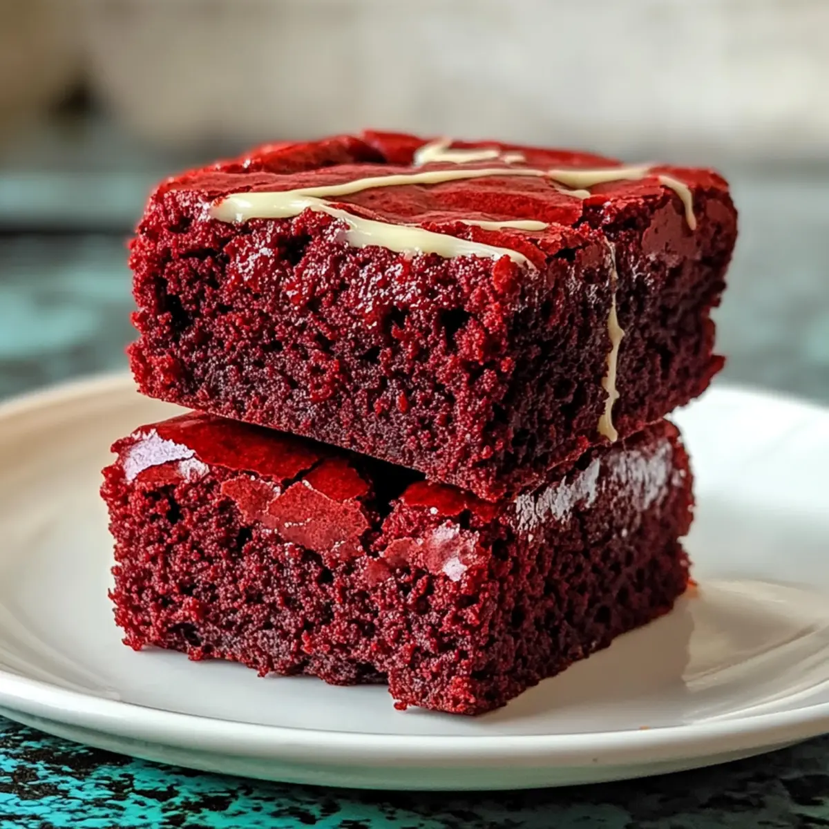 Fudgy Rote Samt Brownies für den besten Genuss