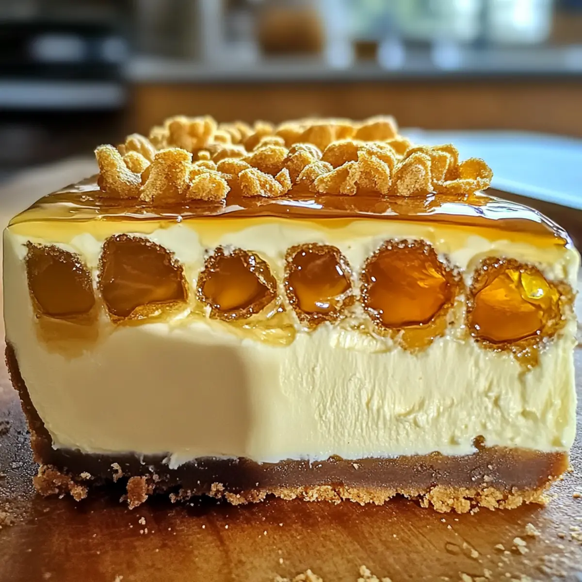 Honigwaben Käsekuchen: Cremig und Einfach Genuss