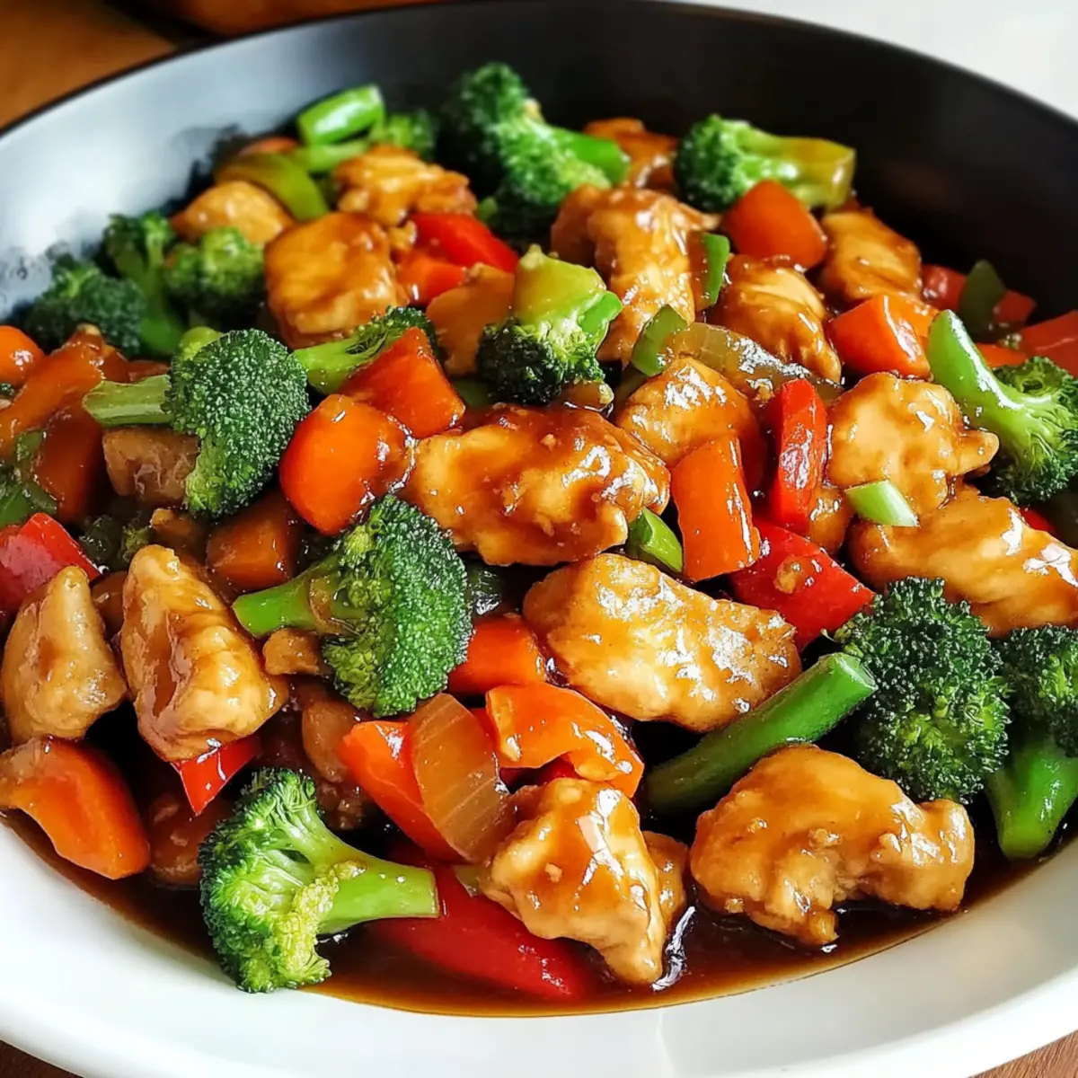 Hunan-Hühnchen mit frischem Gemüse zubereiten