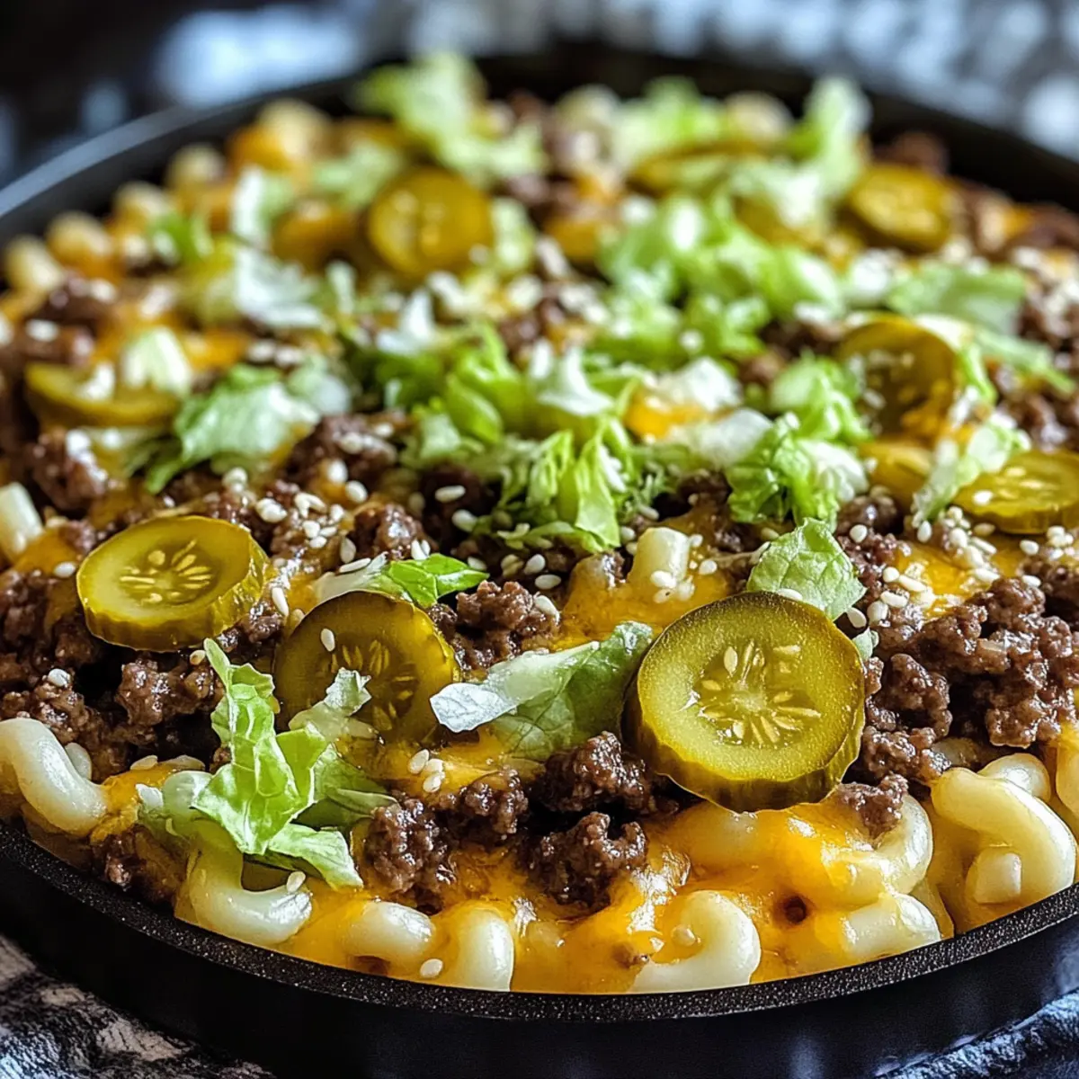 Keto Smashburger Mac Pfanne für schnelles Wohlfühlessen