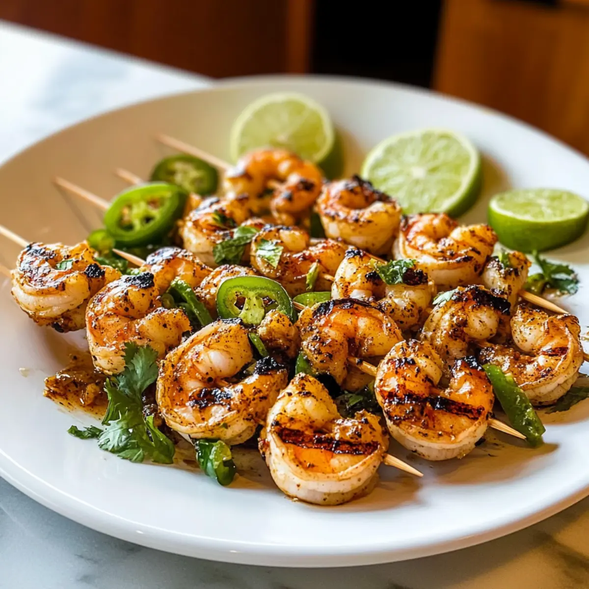 Margarita Gegrillte Garnelen mit Frischen Sommeraromen