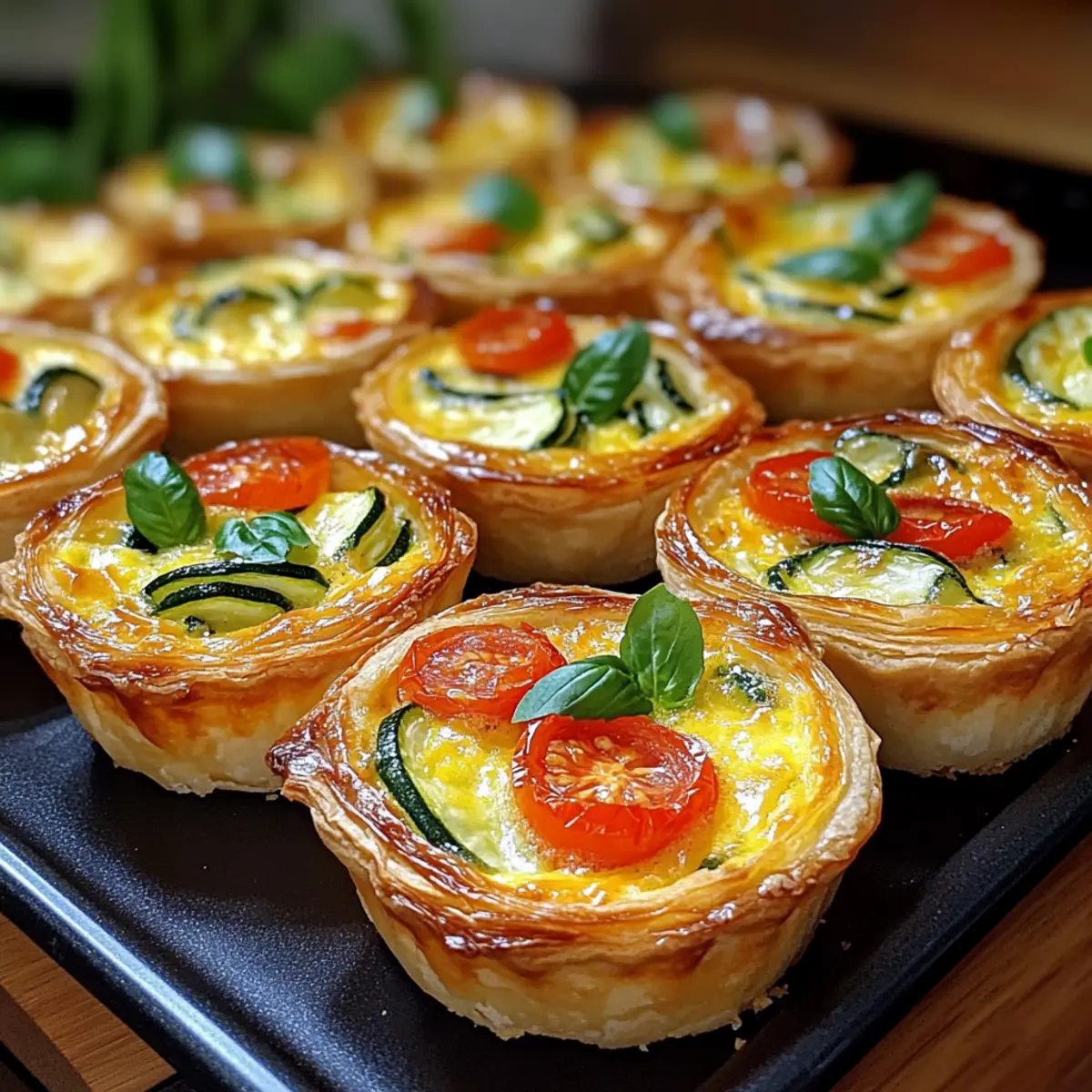 Mini Sommergemüse-Quiches Rezept für jeden Anlass