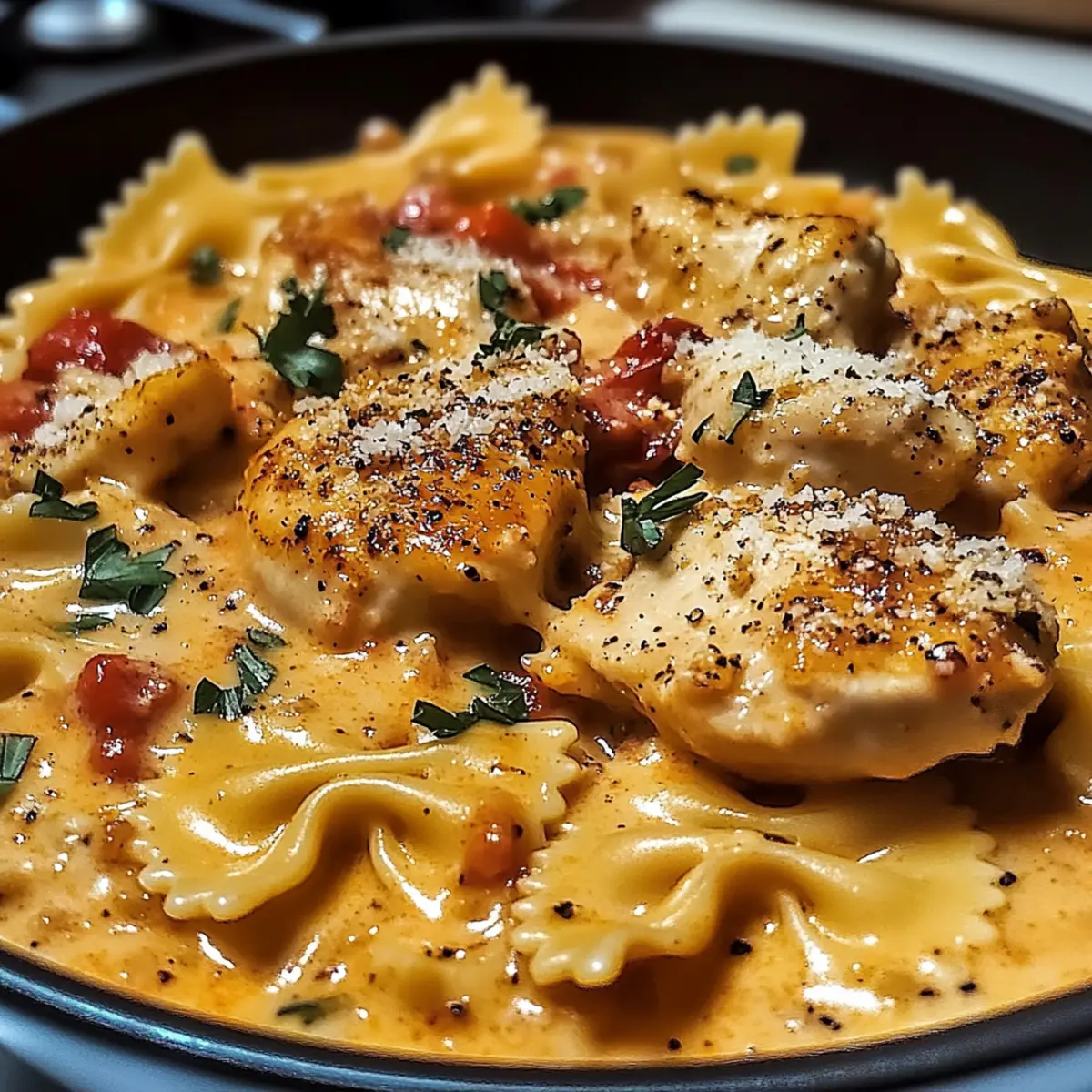 Parmesan geröstetes Paprika-Hähnchen schnell zubereiten