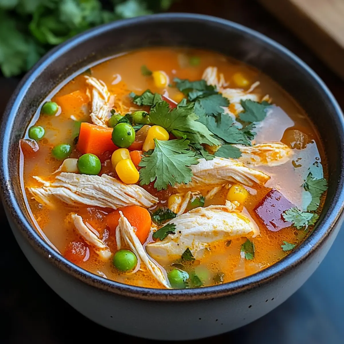 Peruanische Hühnersuppe für kalte Tage genießen