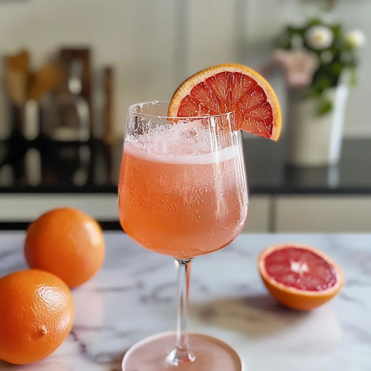Erfrischender Pink Gin Spritz Cocktail für den Sommer