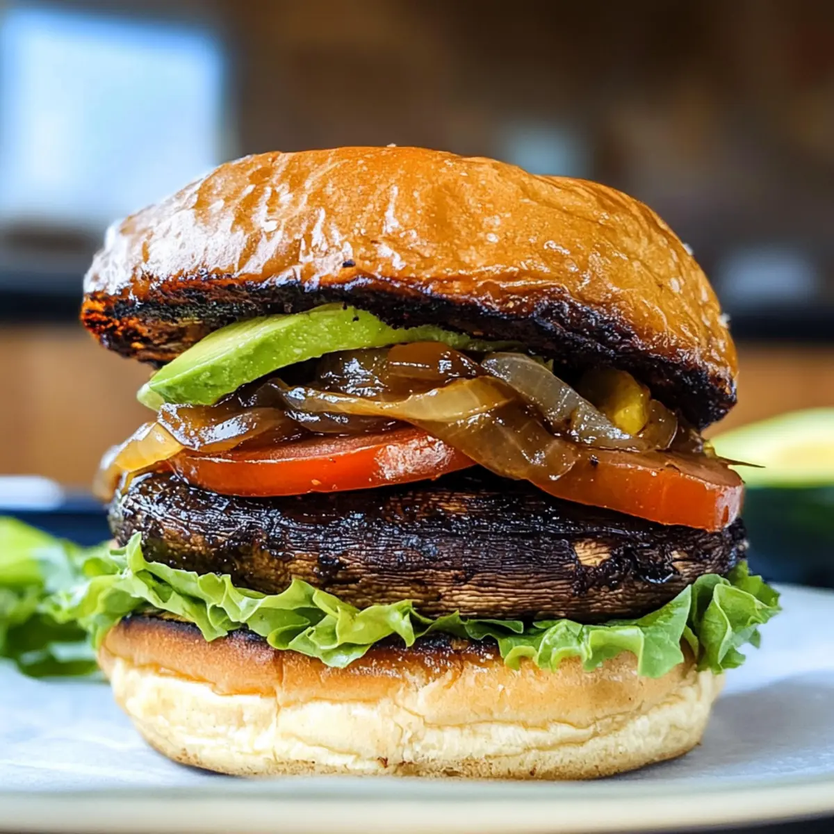 Köstlicher Portobello Burger für jeden Tag