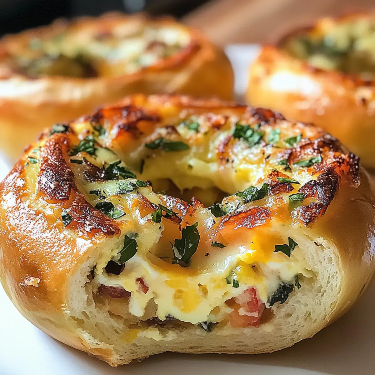 Quiche gefüllte Bagels für dein perfektes Frühstück