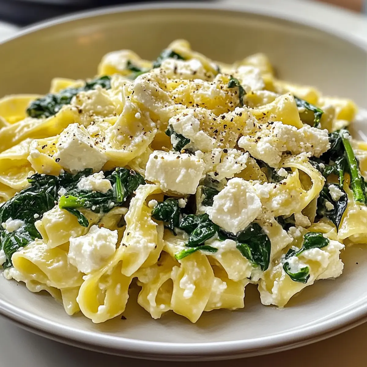 Schnelle Spinat-Feta-Pasta für Busy Nights