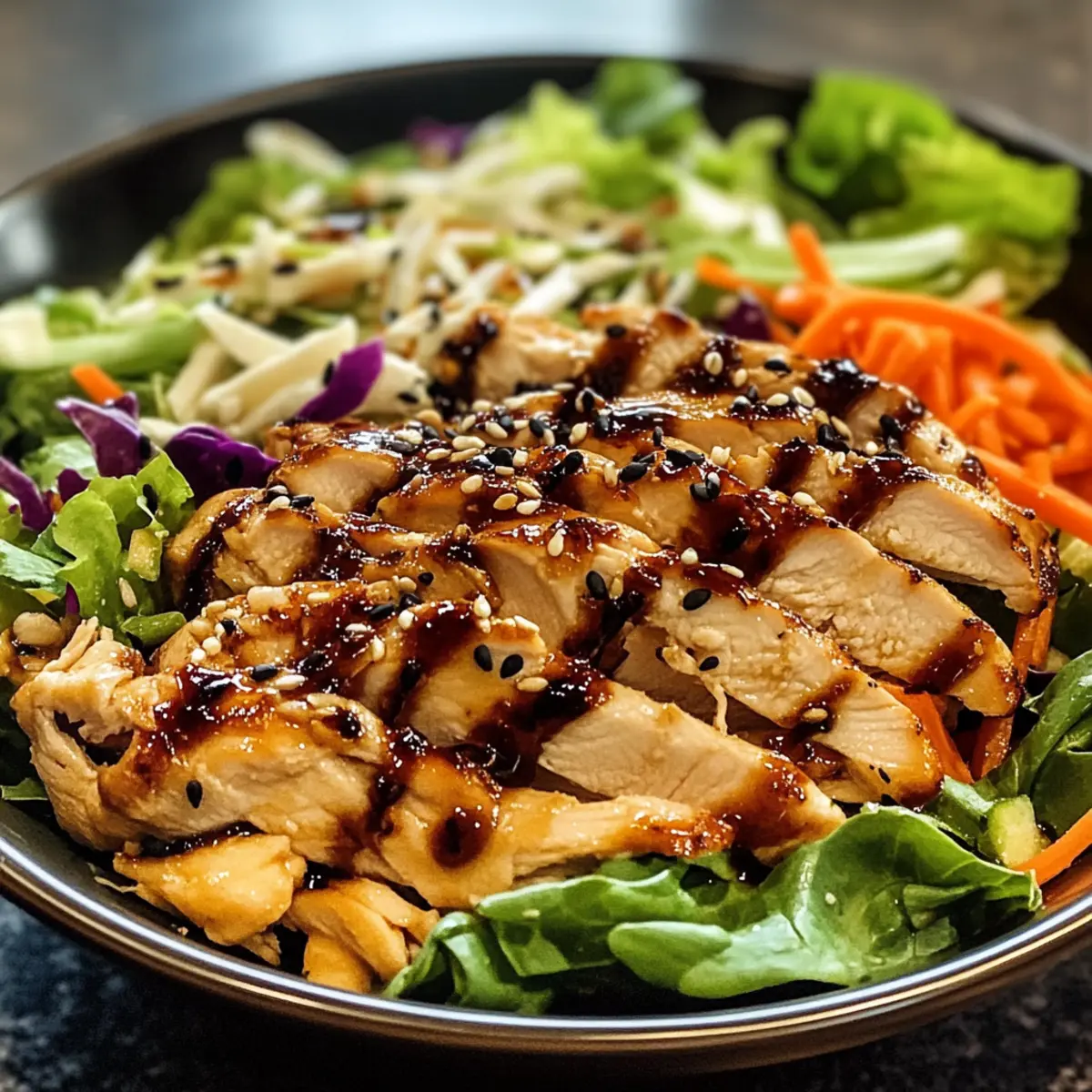 Sesam-Hähnchensalat: Schnell, frisch und gesund