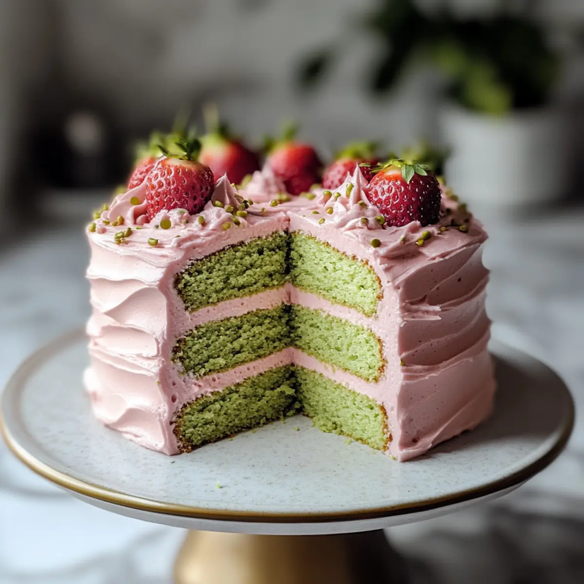 Erdbeer-Matcha-Kuchen: Lecker im Fusion-Style