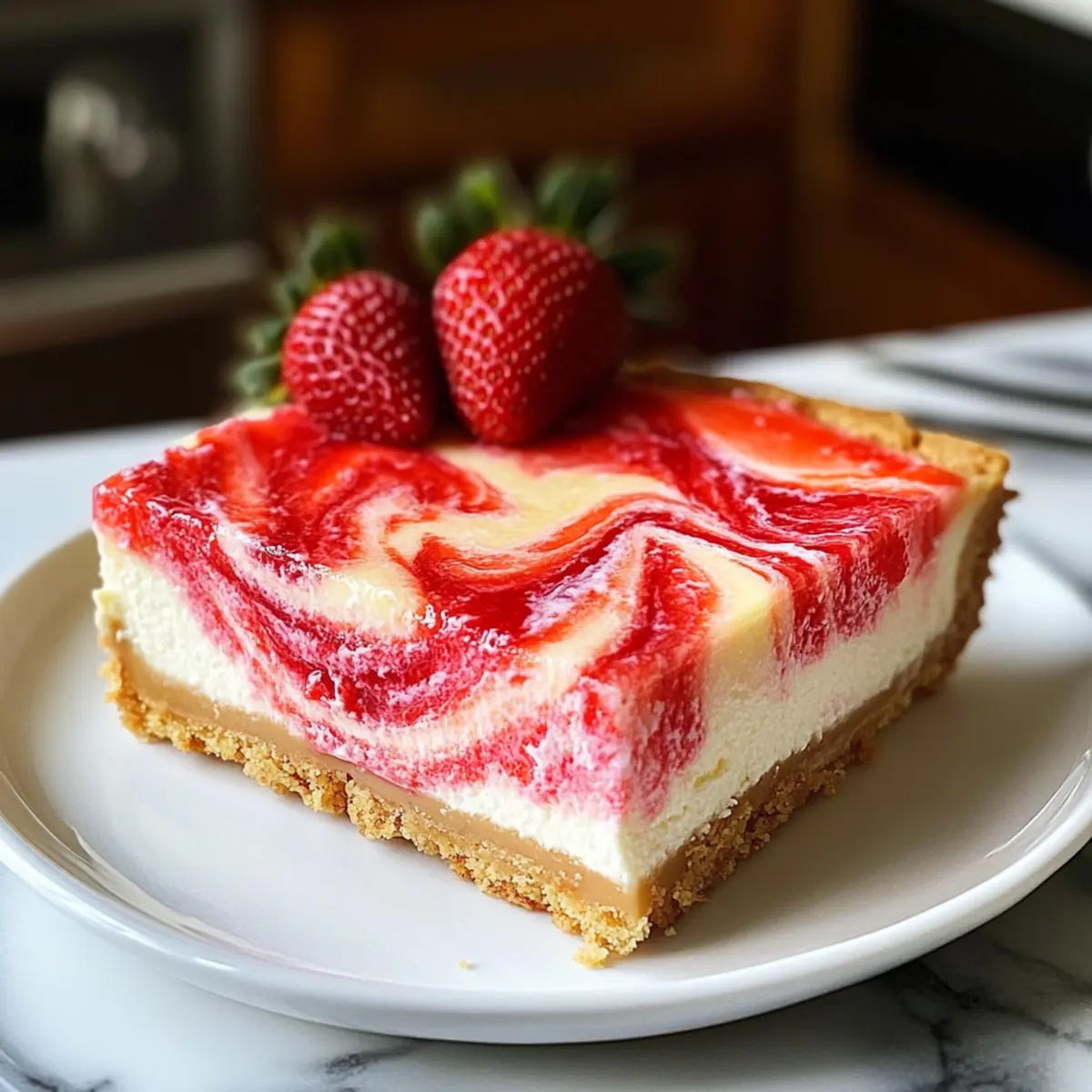 Erdbeerwirbelkäsekuchen leicht und lecker genießen