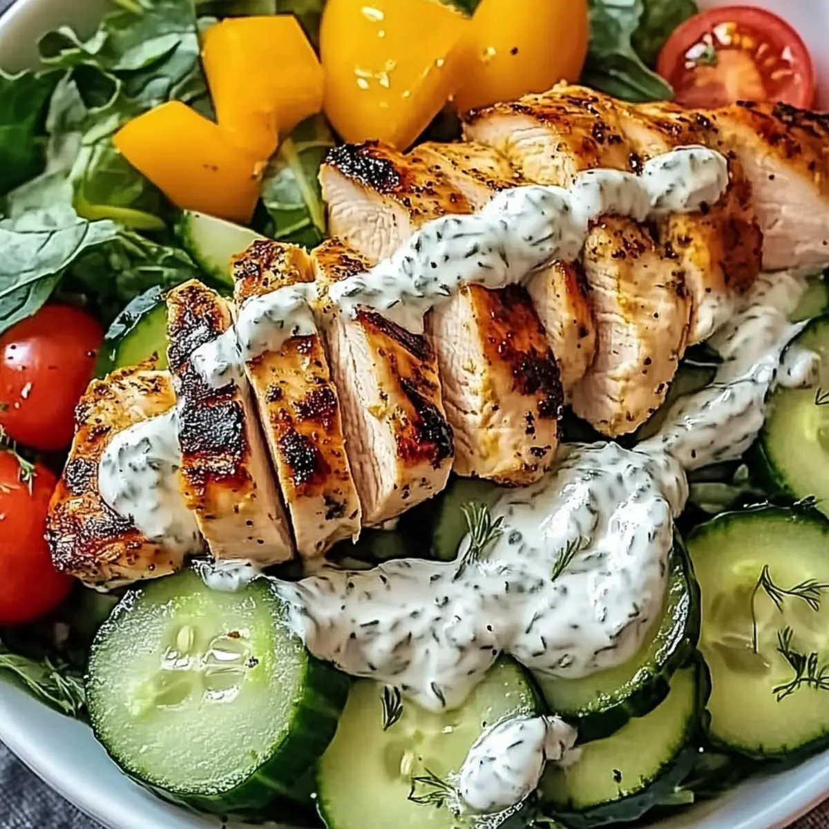 Tzatziki-Hühnchensalat: Frisch und Gesund genießen