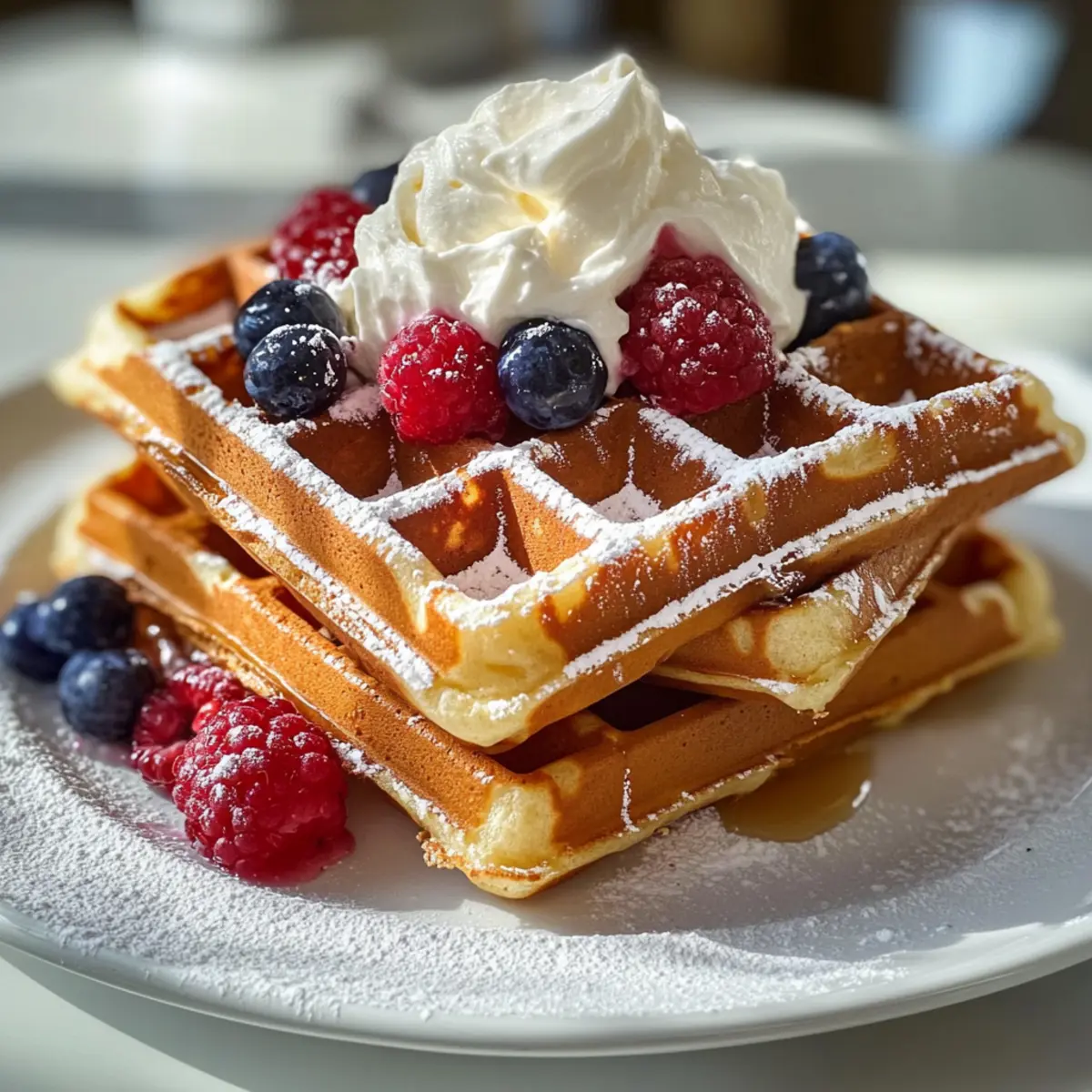 Waffelteig für Belgische Waffeln mit Vanillearoma