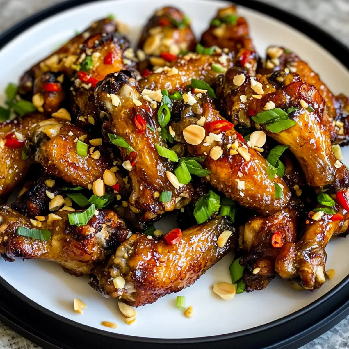 Zitronengras-Chili-Luftfritteuse Hähnchenflügel genießen