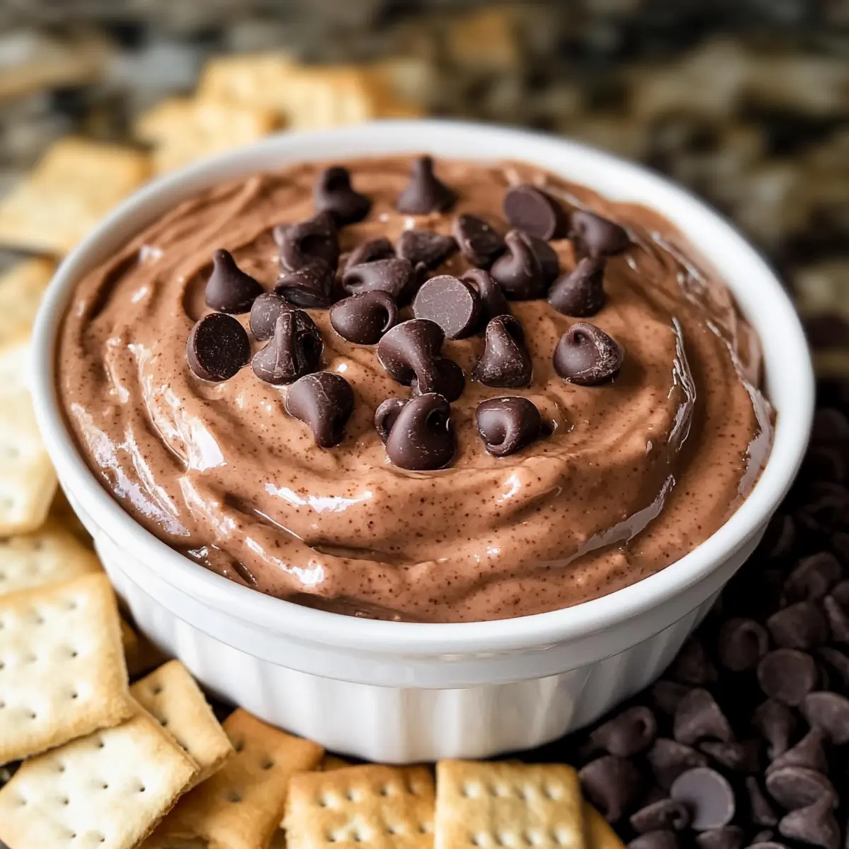 Leckerer Brownie-Teig-Dip für süße Snacks