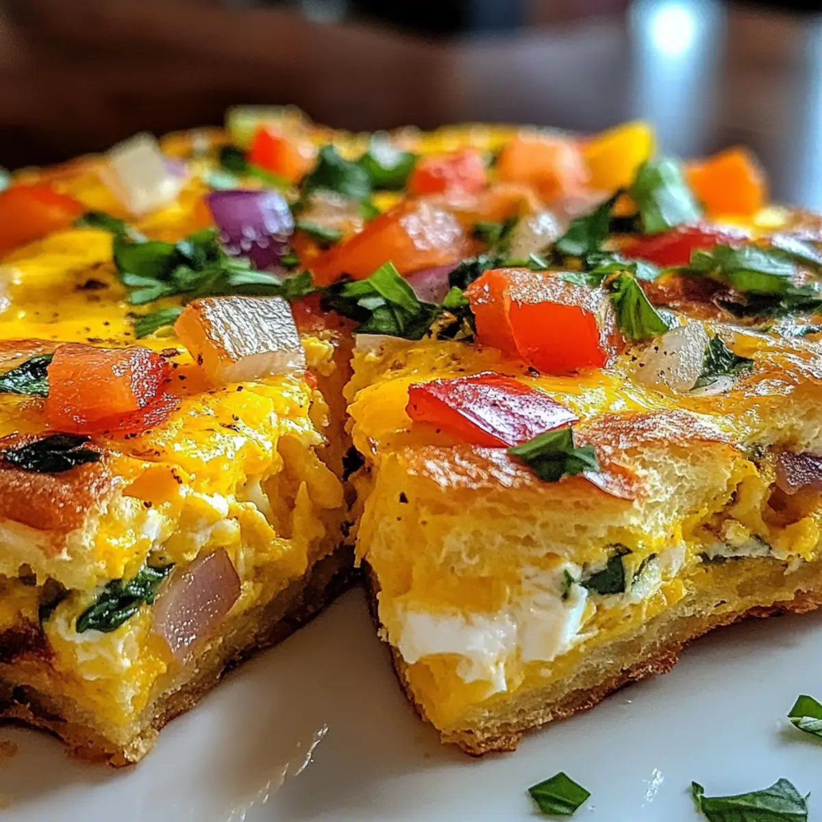 Käsefrühstücksbrötchenfrittata für einen energiereichen Start