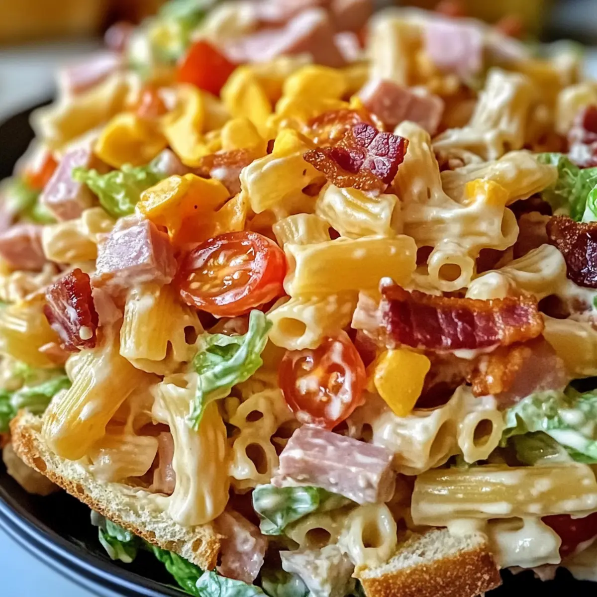 Club-Sandwich-Pasta-Salat für den perfekten Sommer