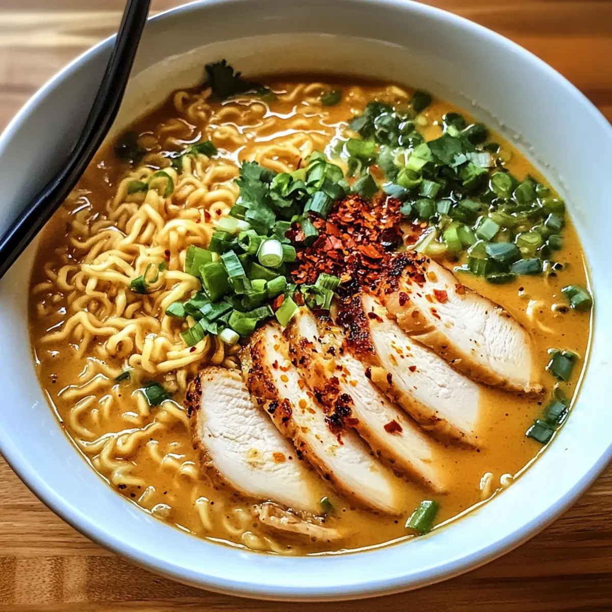 Cremige Knoblauch-Hähnchen Ramen für den Soulfood Moment