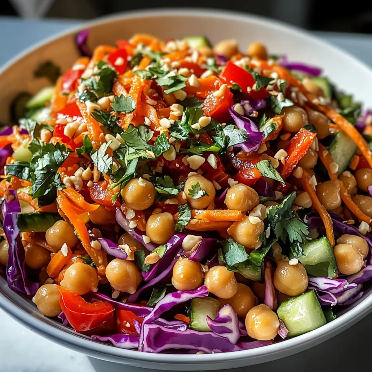 Knuspriger Thai Kichererbsen-Salat Rezept für dich