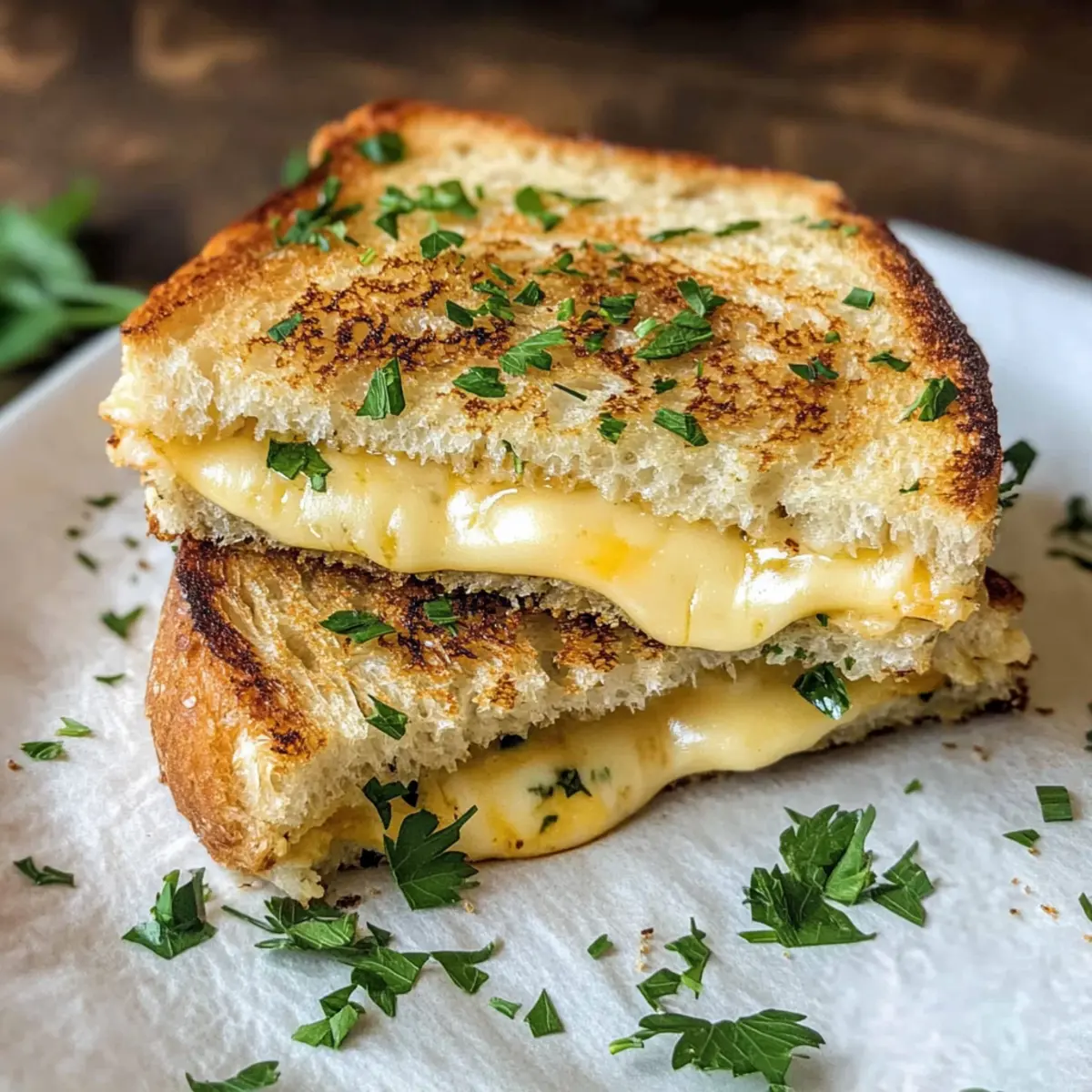 Knoblauchbrot gegrillter Käse: Pure Genuss!