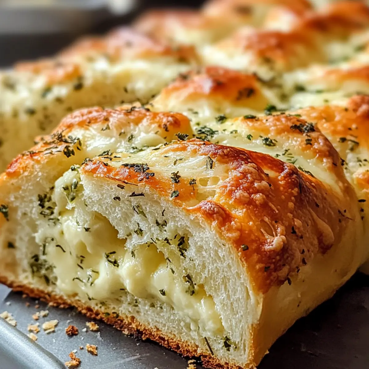 Italienisches Kräuter- und Käsebrot zum Verlieben