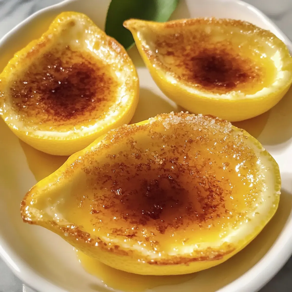 Zitronen-Posset-Brûlée für fruchtigen Genuss