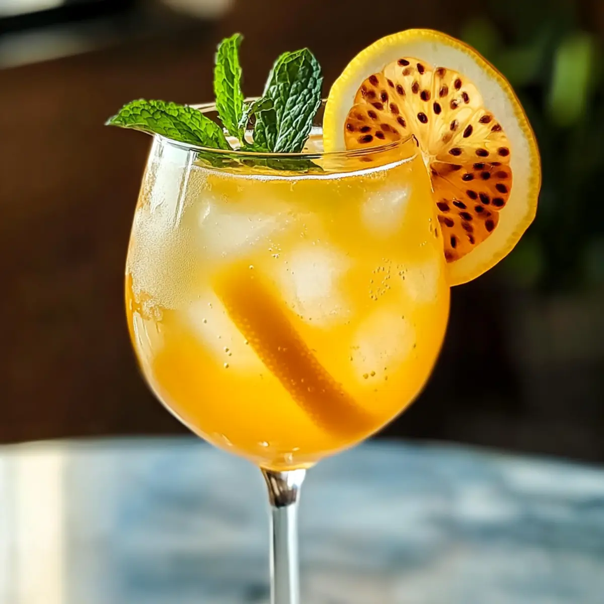 Maracuja Spritz Cocktail für den perfekten Sommerabend