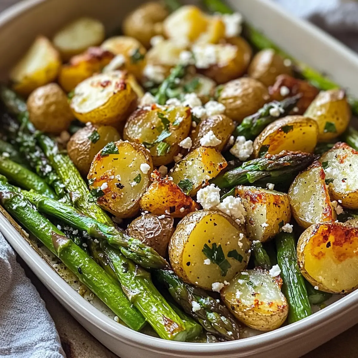 Ofenkartoffeln mit grünem Spargel: Gesund & Lecker