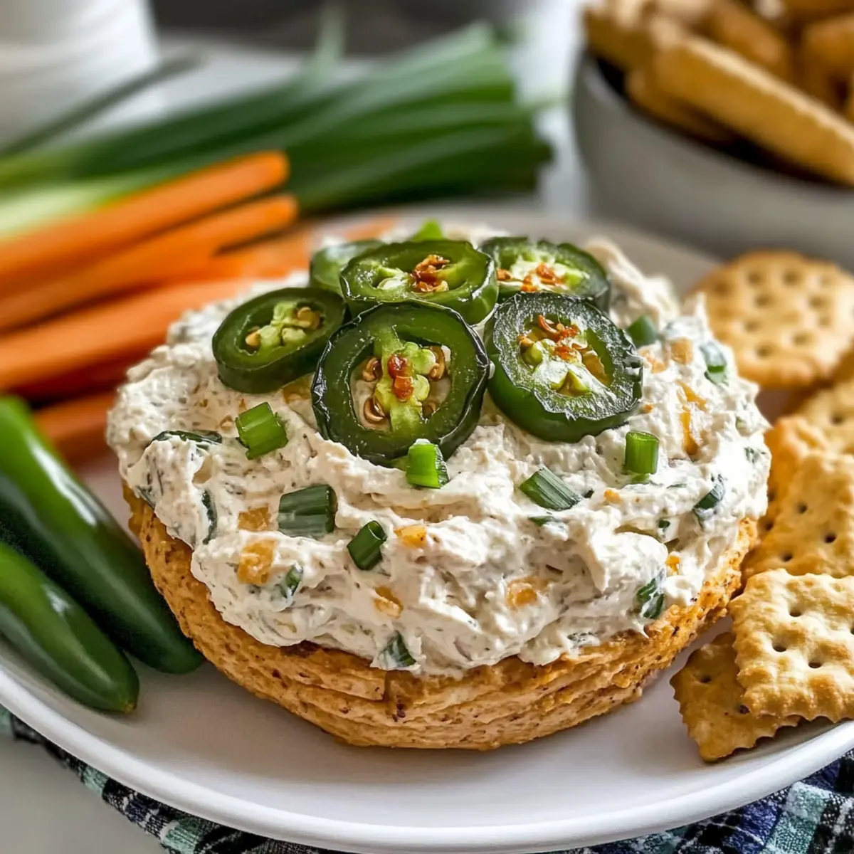 Geröstete Jalapeño Cowboy Frischkäse Dip für Feste