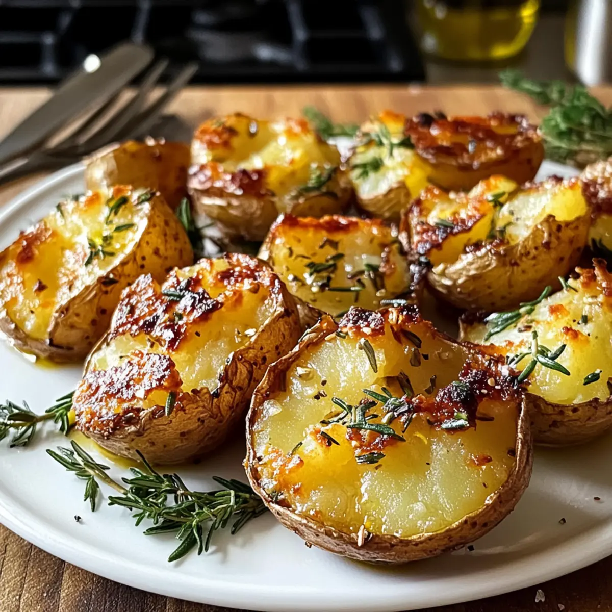 Zerdrückte Kartoffeln: Knusprig und lecker!