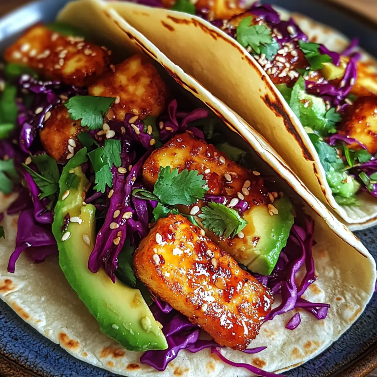 Würzige Honig-Halloumi-Tacos für Taco-Liebhaber