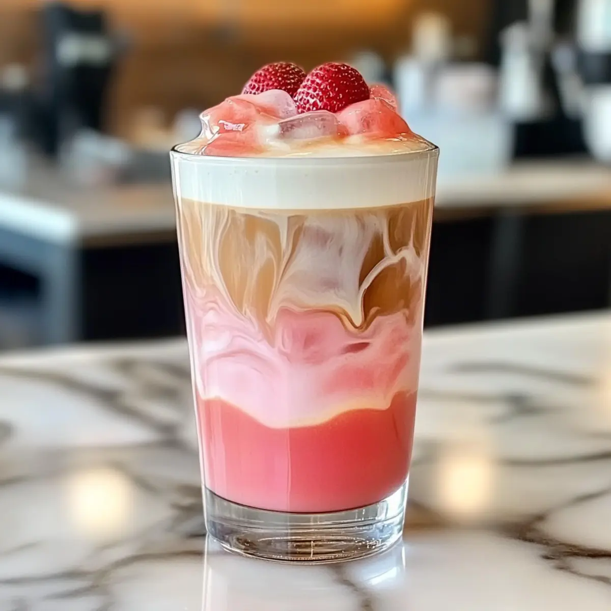 Erdbeer-Latte: Der perfekte Genussmoment