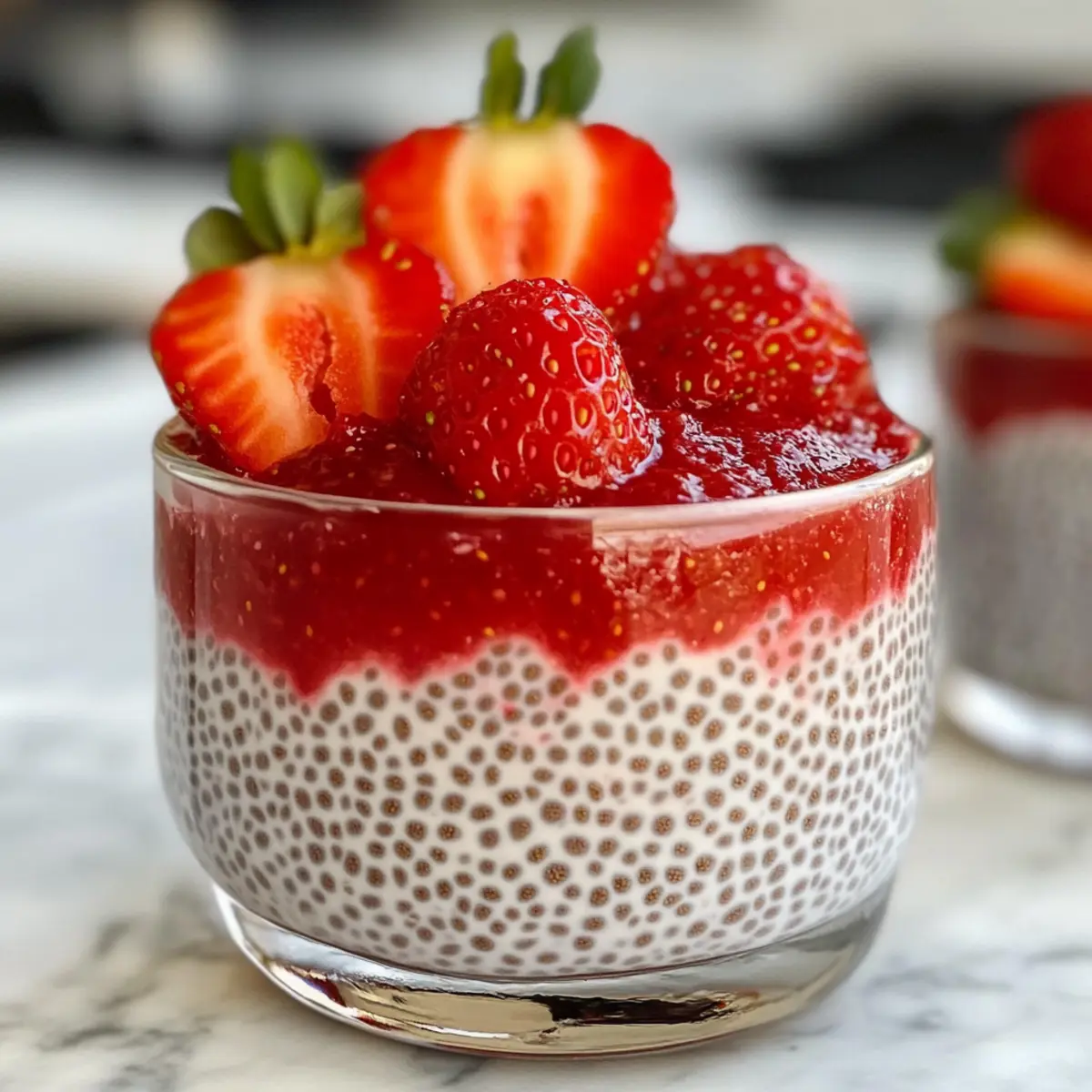 Erdbeer Rhabarber Chia Pudding für gesunde Frühstücksmomente