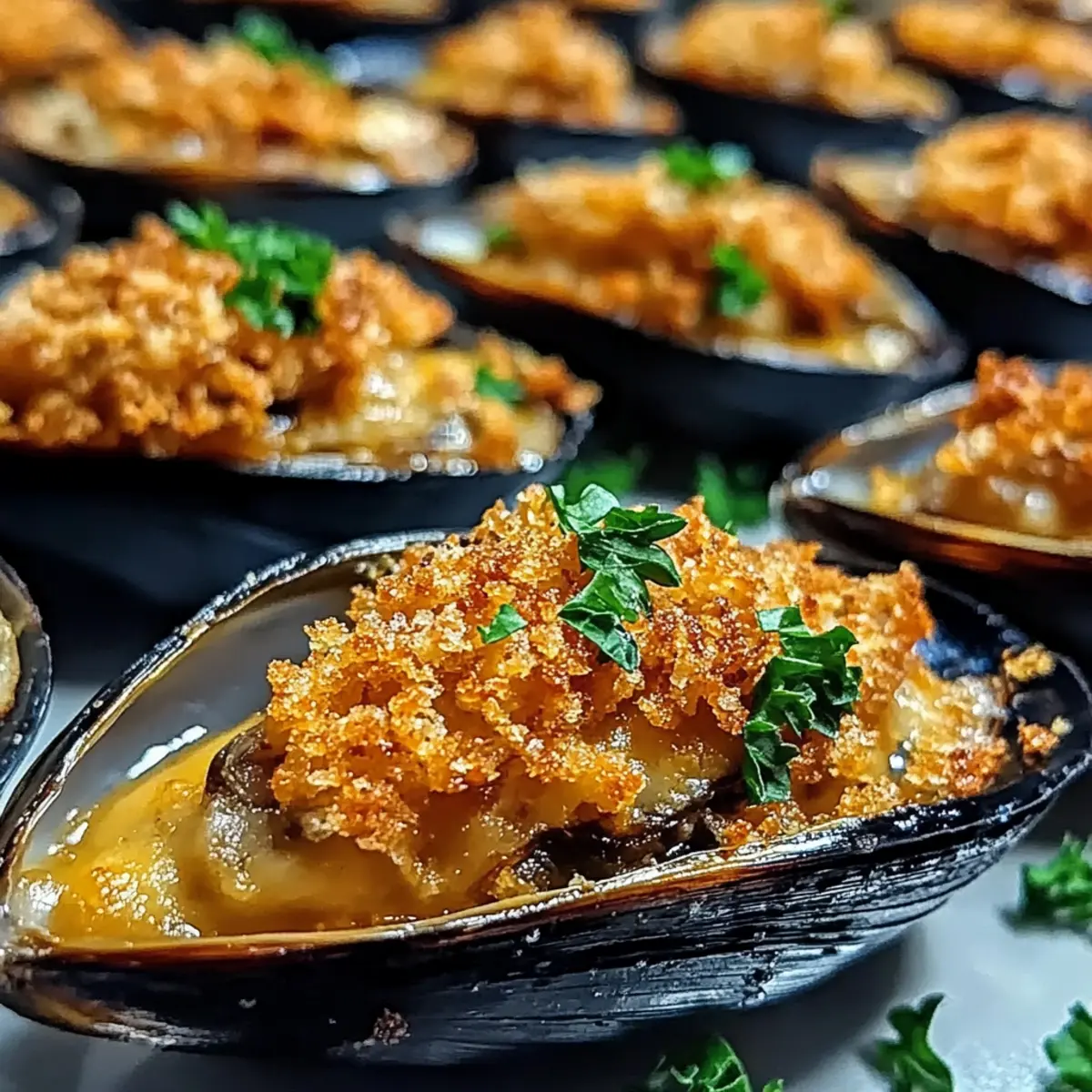 Gefüllte gebackene Muscheln leicht gemacht