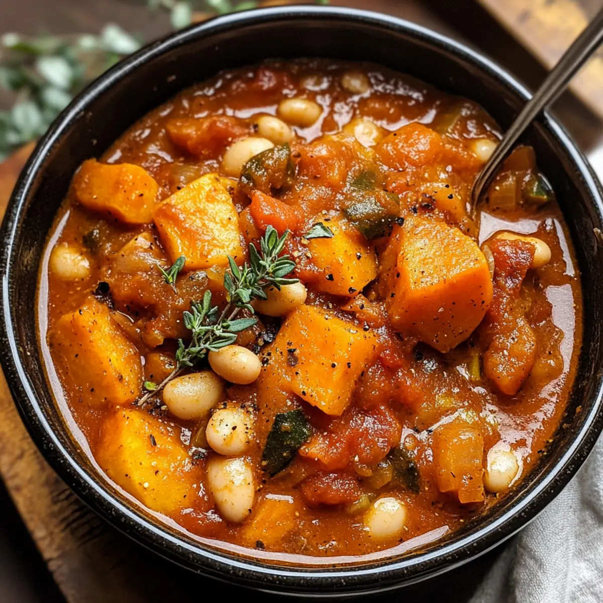 Veganer Süßkartoffeleintopf für gemütliche Abende