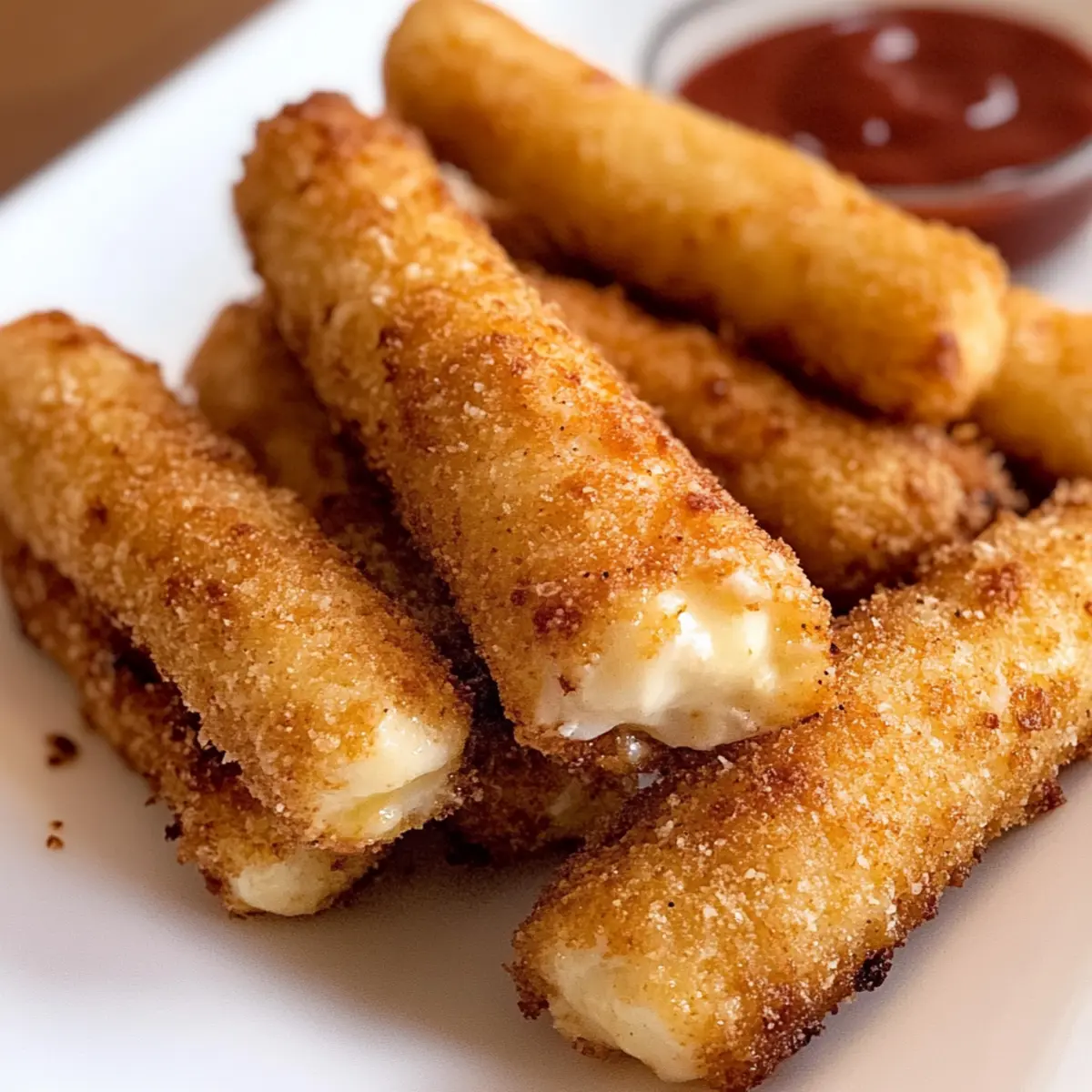 Luftfritteuse Mozzarella-Sticks für den perfekten Snack
