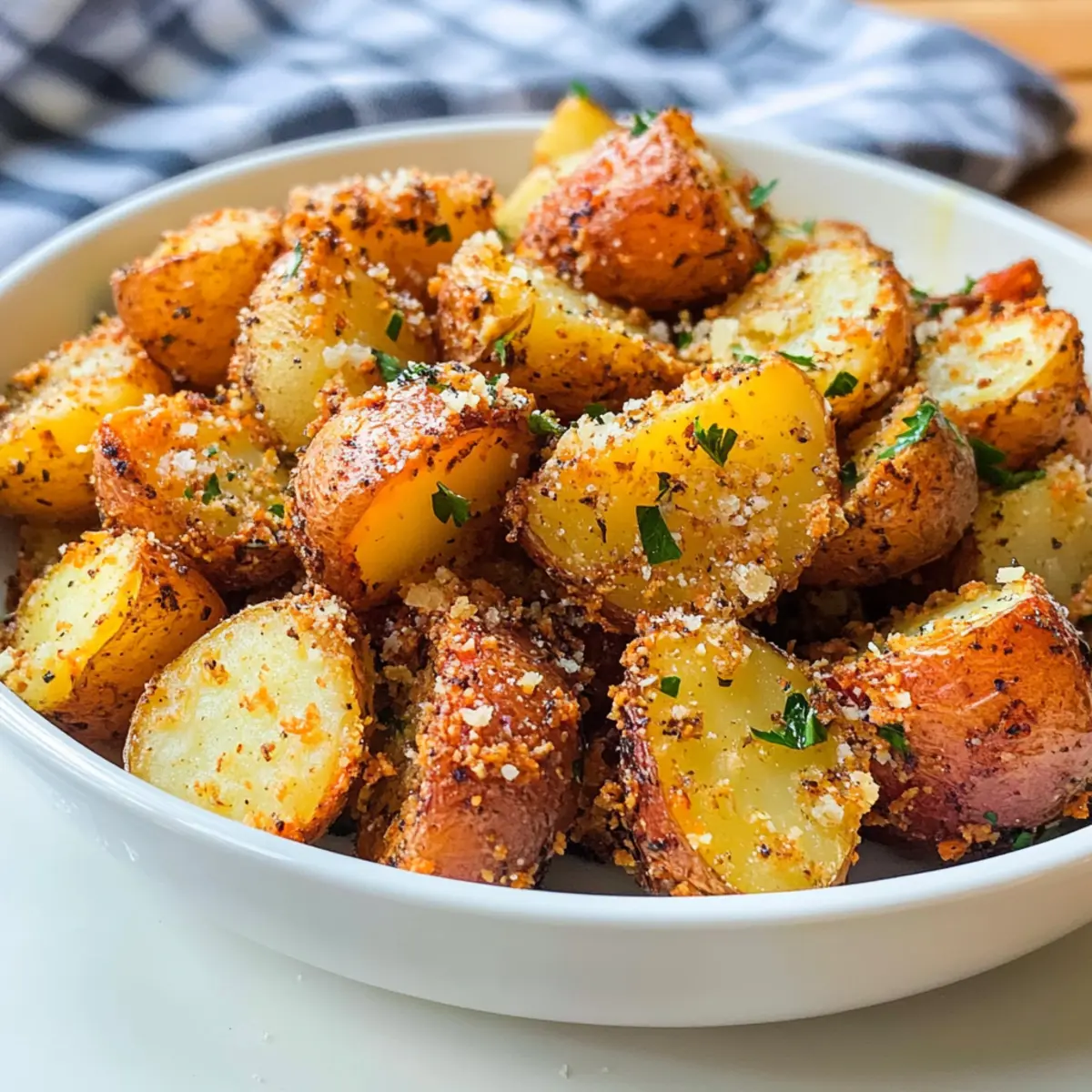 Luftfritteuse Parmesan Rotwein Kartoffeln leicht gemacht