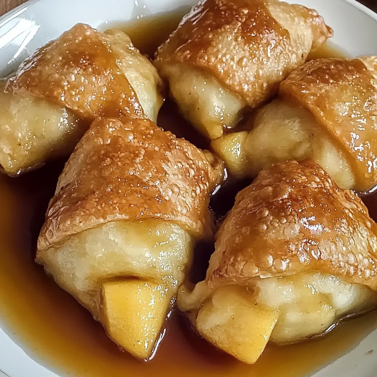 Apfelknödel mit spritzigem Sirup Rezept
