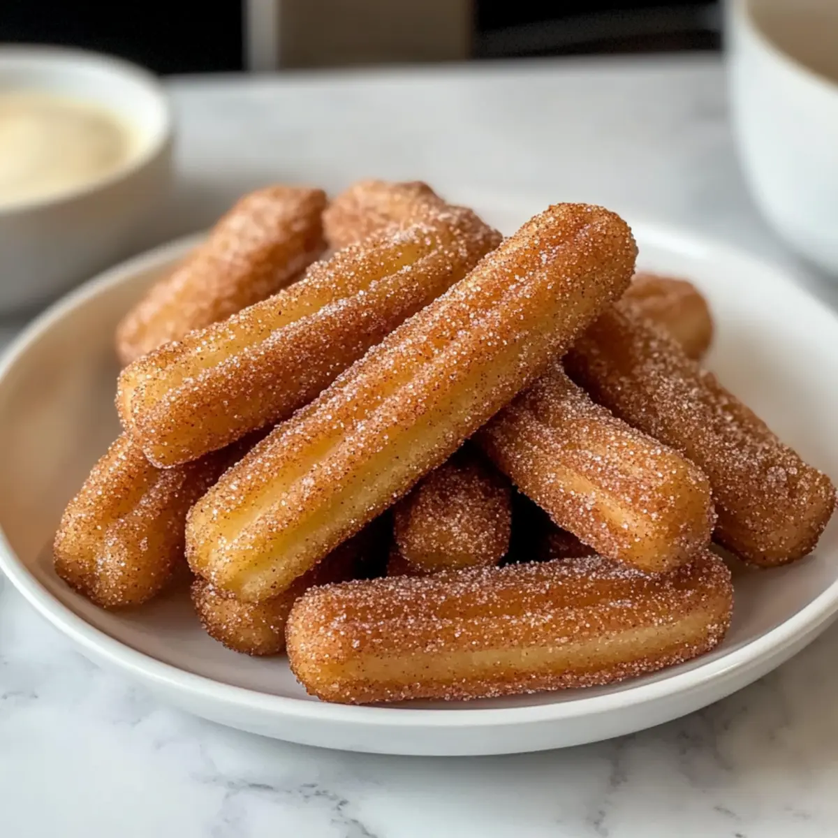 Gebackene Churro Bissen: Süßigkeit aus dem Ofen